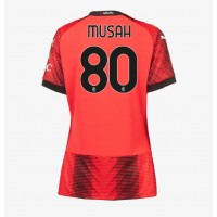 Maglie da calcio AC Milan Yunus Musah #80 Prima Maglia Femminile 2023-24 Manica Corta